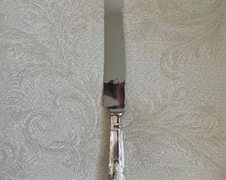 21 - $595 	Sheffield England dinnerware silver plated in table 22x30x19	