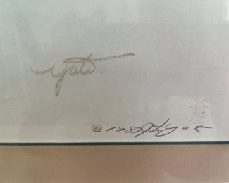 38 - $90 	Hotel Coronado print 493/950 by John Yato 1987 28x36		
