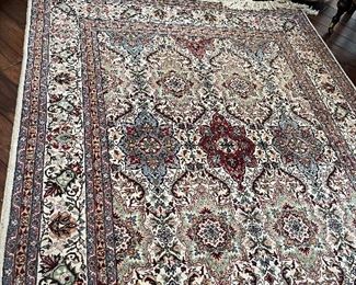 50 - $475 	Silk Persian rug 105x62	