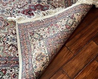 50 - $475 	Silk Persian rug 105x62	