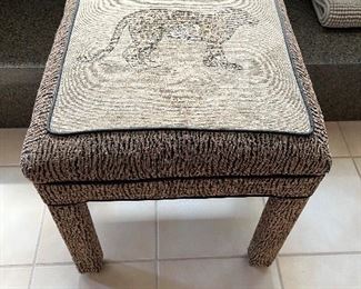 60 - $70 	Leopard stool 19x20x20		
