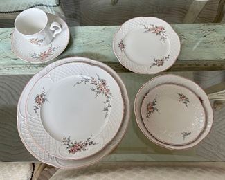 102 - $695 Rosenthal Rosette China set 		
