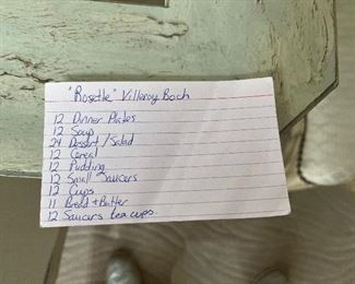 102 - $695 	Rosenthal Rosette China set 