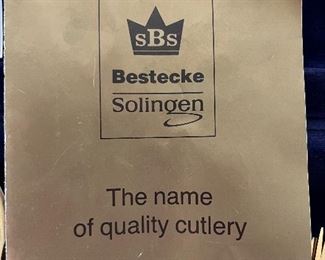 $250 - Bestecke Solingen by Cosmos Gold ware dinner ware 60's MCM