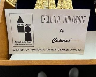 $250 - Bestecke Solingen by Cosmos Gold ware dinner ware 60's MCM