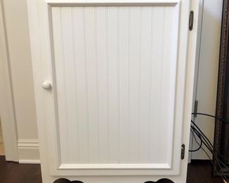 $90 Small white cabinet