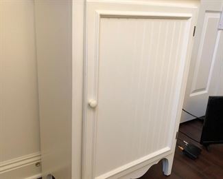 $90 Small white cabinet