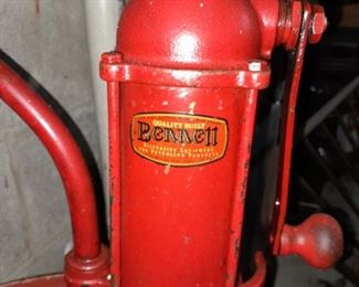 Antique Bennett Oil Pump W/ Drum