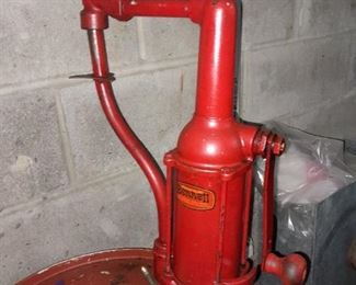 Antique Bennett Oil Pump W/ Drum