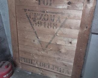 Vintage Wooden Philadelphia Crate Panel