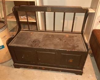 Wooden Storage Bench