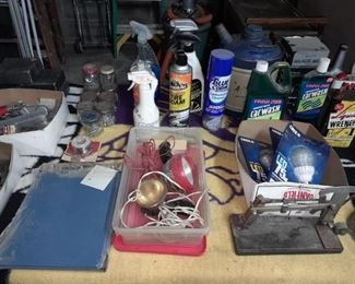 Assorted Tools, Parts, & Cleaning Chemicals