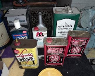 Vintage Litho Oil Cans