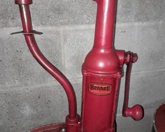 Vintage Oil Drum W/ Pump