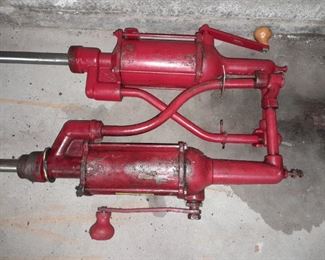 Vintage Oil Drum Pumps