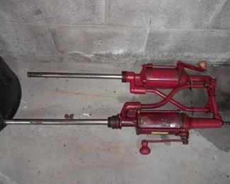 Vintage Oil Drum Pumps