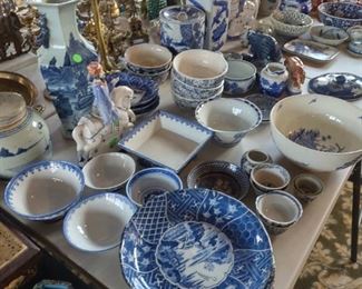 Blue dishes