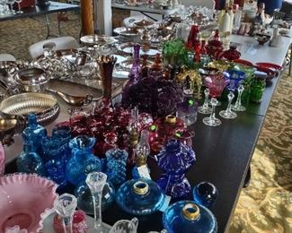 glassware, colors