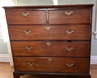 Antique 5-drawer dresser. Original hardware 
49.5L x 47H x 24D