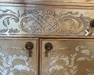Pair of Venetian style bedside tables