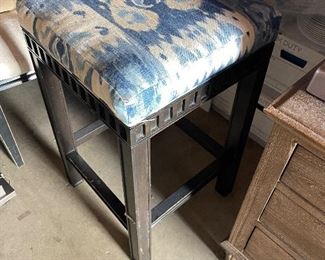 Ikat shibori stool