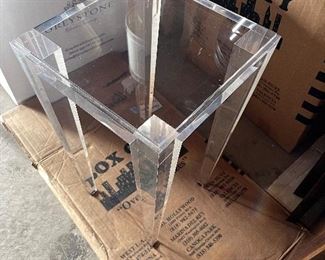 Lucite Acrylic Side table