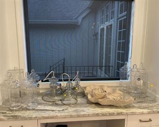 50 % off glass apothecary jars, light fixtures