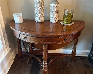 Hickory and White drop leaf table