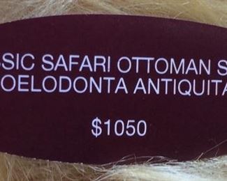 JOSHUA STEINBERG ‘COELODONTA ANTIQUITATI, HAIRY RHINO OTTOMAN, NEW