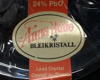 (5) ANNA HUTTE BLEIKRISTALL ASTI PATTERN STAR CUT GOBLETS