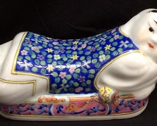 CHINESE PILLOW BABY FIGURINE