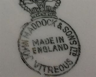 (8) JOHN MADDOCK & SONS INDIAN TREE CREAM SOUP AND SAUCERS