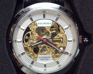 PALMERO CARON SKELETON AUTOMATIC WATCH, NEW