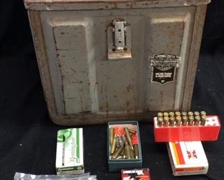  AMMO & BOX, 9mm, .22cal, .243 WINCHESTER