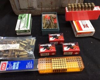  AMMO & BOX, 9mm, .22cal, .243 WINCHESTER