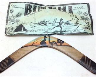 BINGHI AUSTRALIAN HAND PAINTED BOOMERANG