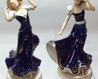 ROYAL DUX BOHEMIA LADY FIGURINES