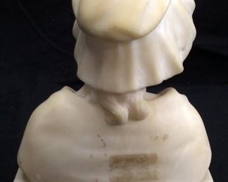 VTG. MARBLE ALABASTER BUST