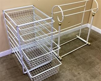WIRE BASKETS AND RACK