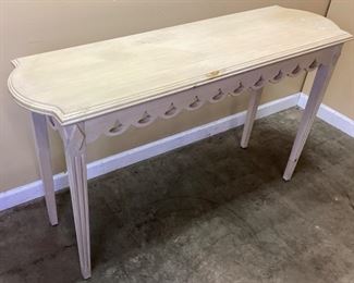 WHITE CONSOLE TABLE