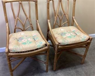 PAIR OF RATTAN CHAIRS