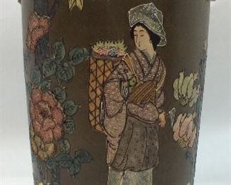 ANTIQUE MORIAGE JAPANESE VASE 17''