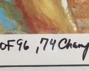 DAVID THOMPSON N.C. STATE WOLFPACK AUTOGRAPHED PRINT NC