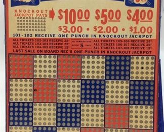  K. O. TOKYO JACKPOT BOARD VINTAGE