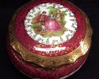 VTG. IMPERIAL LIMOGES PORCELAIN TRINKET 