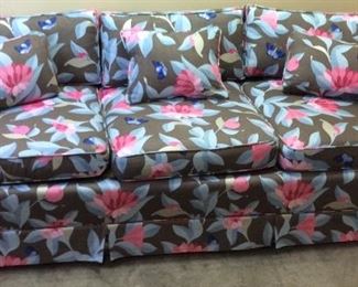 FLORAL PRINT SUNROOM SOFA