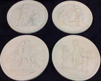VTG. ROYAL COPENHAGEN BISQUE PLAQUES
