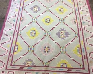 NAVAJO STYLE AREA RUG, 5’ BY 7’