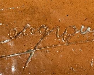 LARGE SEAGROVE POTTERY DUTCH OVEN