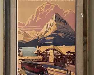 Glacier National Park Poster. Measures 27" W x 38.5" H. Photo 1 of 2. 